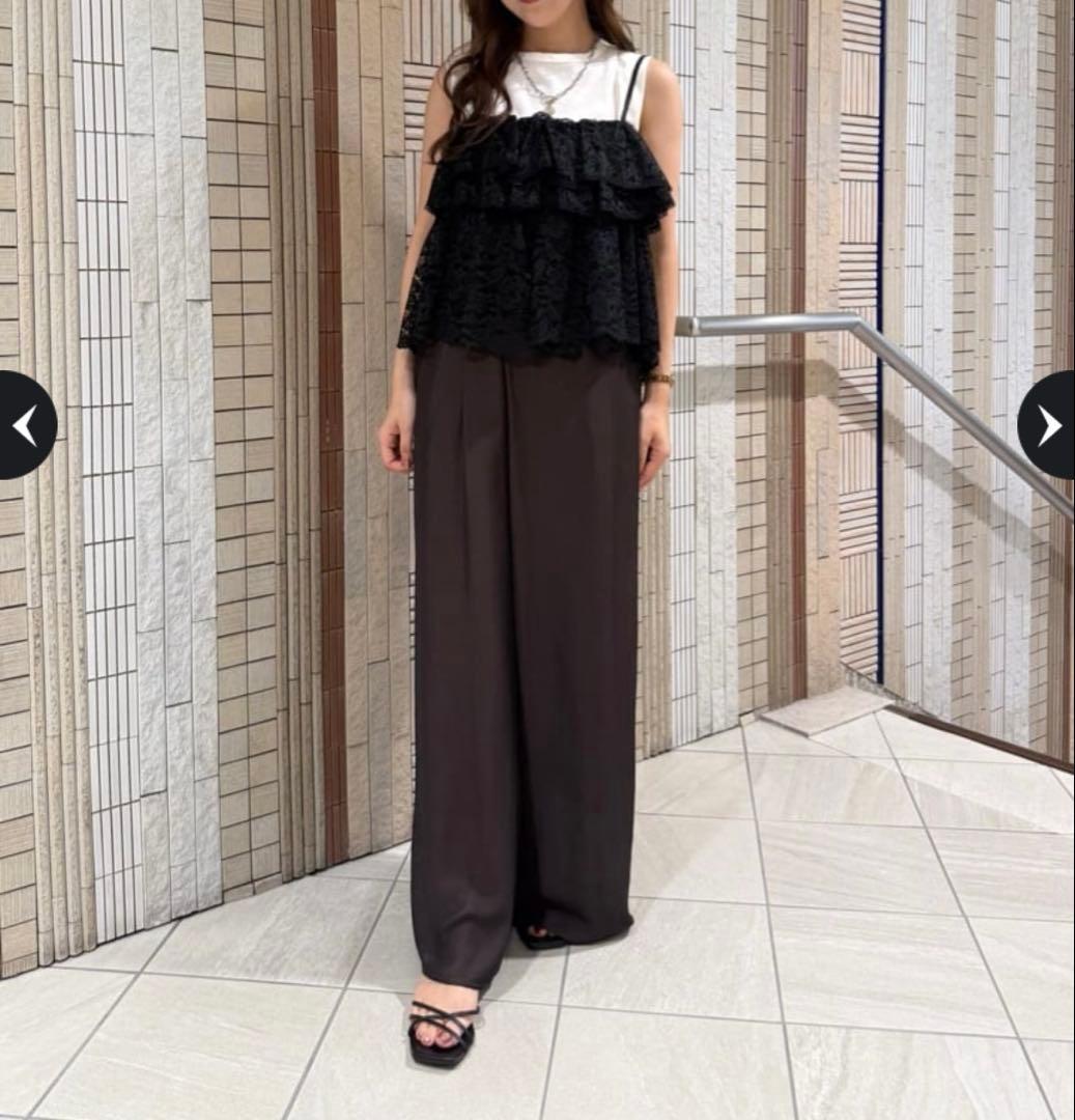 新品 Arpege story アルページュストーリーティアードフリルキャミ