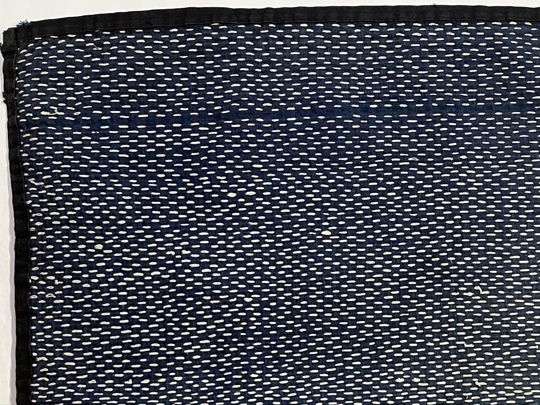 古布　木綿　希少手刺しラグ　ボロ　襴繹