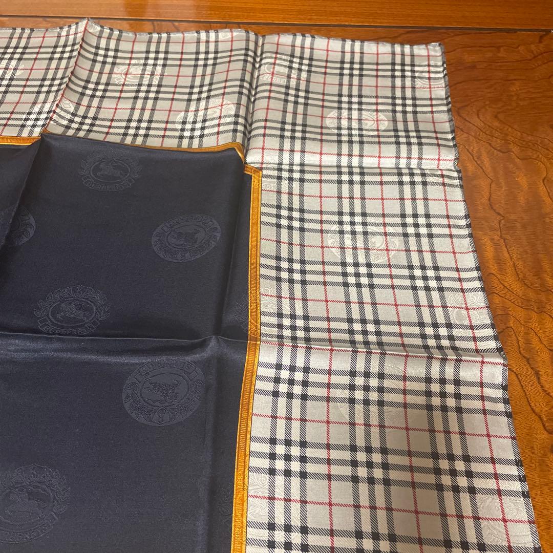 H*a様 Burberrys シルク&コットン チェック柄ハンカチーフ4枚セット
