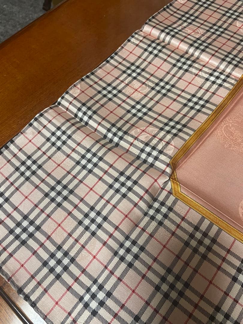 H*a様 Burberrys シルク&コットン チェック柄ハンカチーフ4枚セット