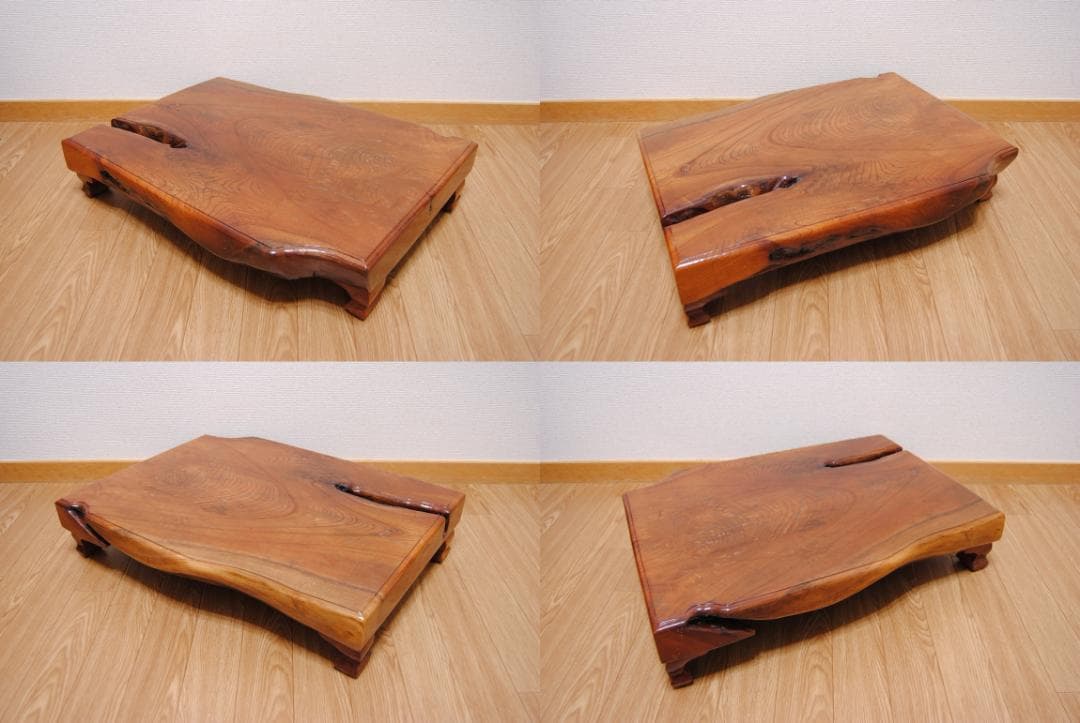 欅？ の花台  木　敷台  一枚板　テーブル 板厚６ｃｍ