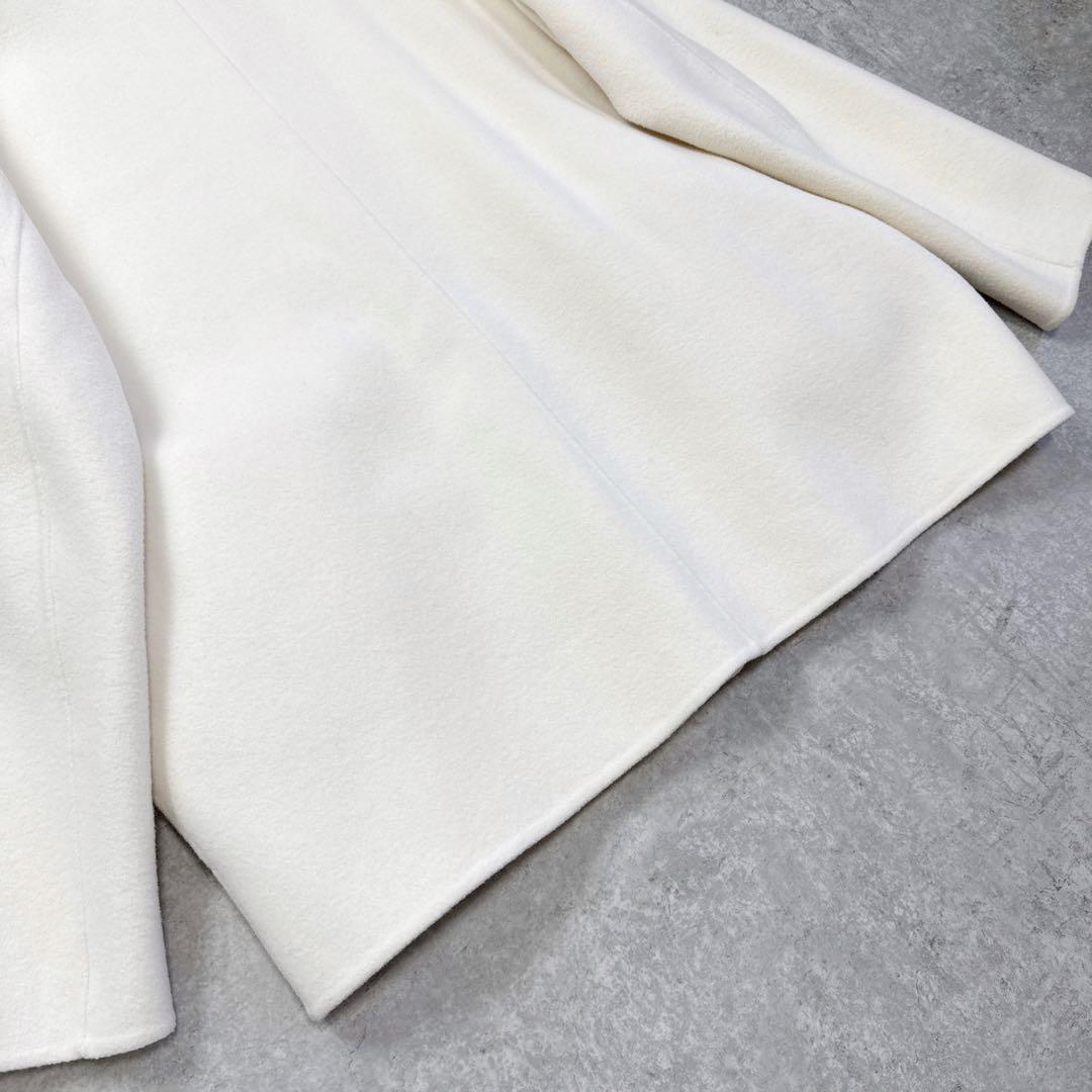 u-big 石井毛皮 ウールダブルフェイス FOXポケットファーコート S