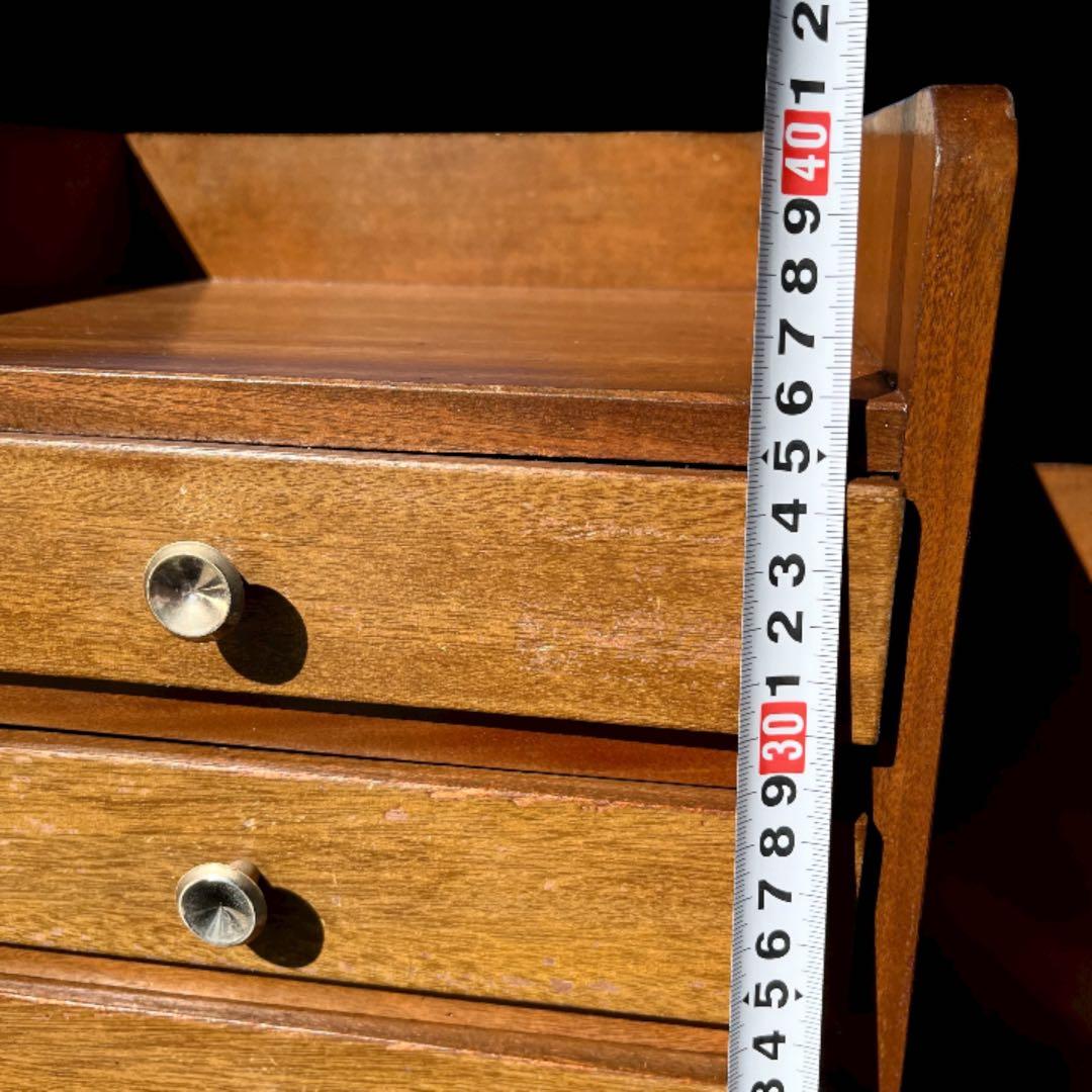 卓上チェスト　引き出し　昭和　本棚　レトロ