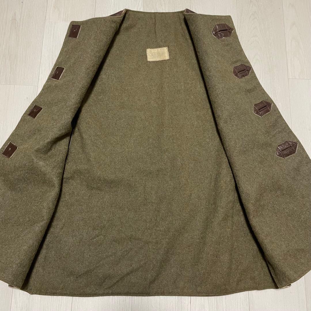 ベルギー軍 レザー ジャーキンベスト ブラウン