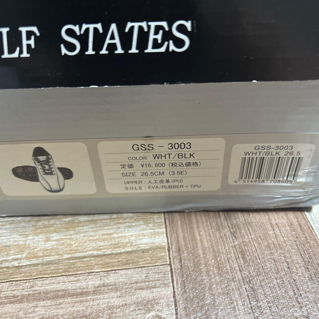 ゴルフステーツ スニーカー ホワイト/ブラック