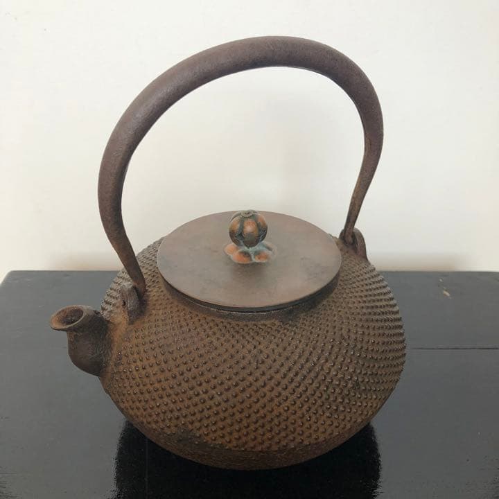 龍文堂　小霰　小あられ　鉄瓶