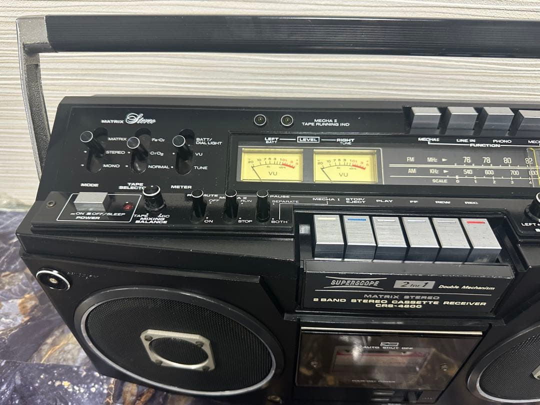 希少品MARANTZマランツSUPERSCOPEラジカセ　CRS-4800整備品