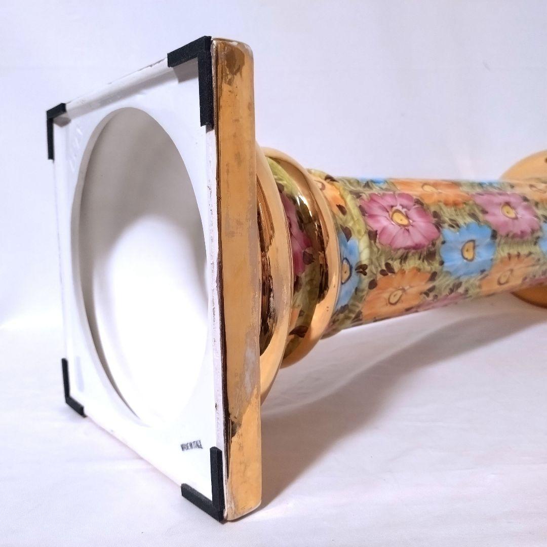 イタリア製　コラム＆ポット　ガーデニングオブジェ　フラワーベース　プランター