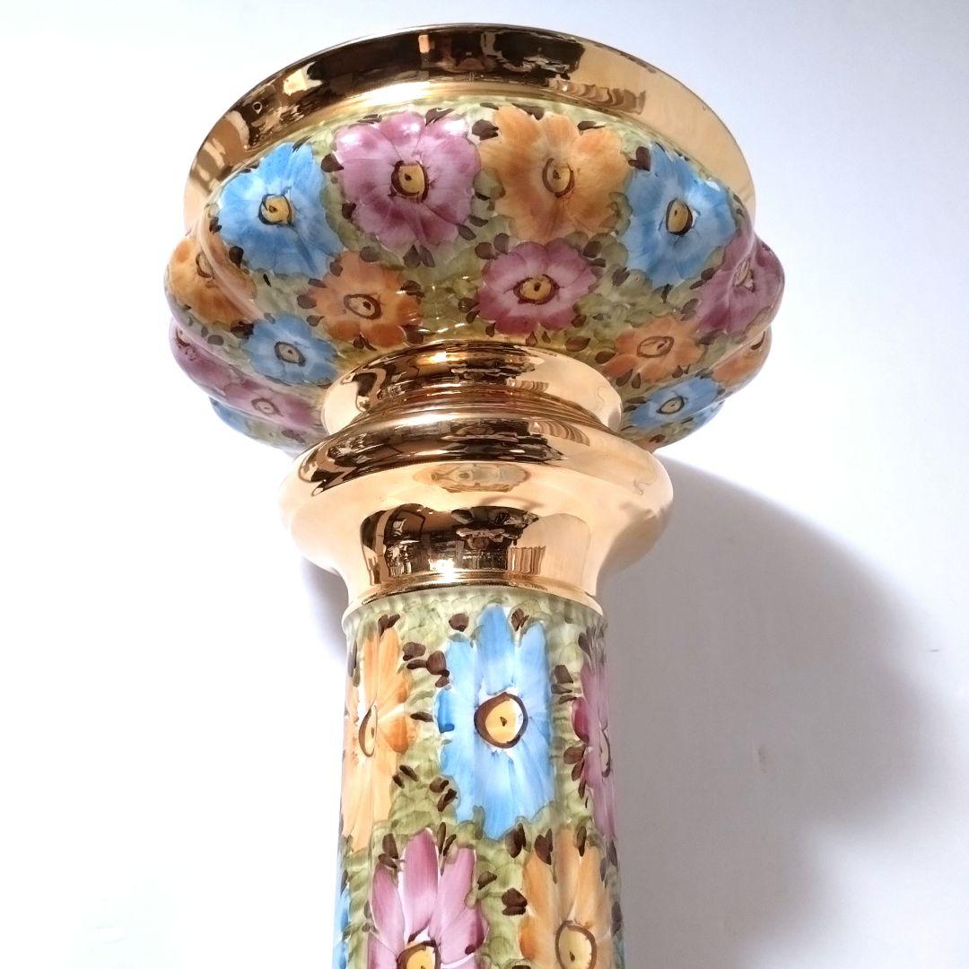 イタリア製　コラム＆ポット　ガーデニングオブジェ　フラワーベース　プランター