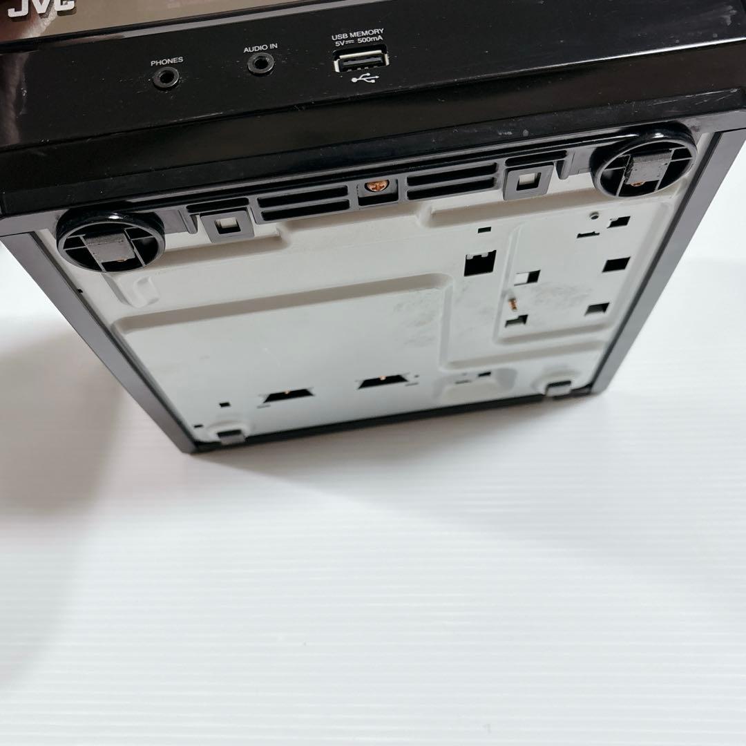 JVC ミニコンポ CDプレーヤー CA-EXS1-B ウッドコーン iPod