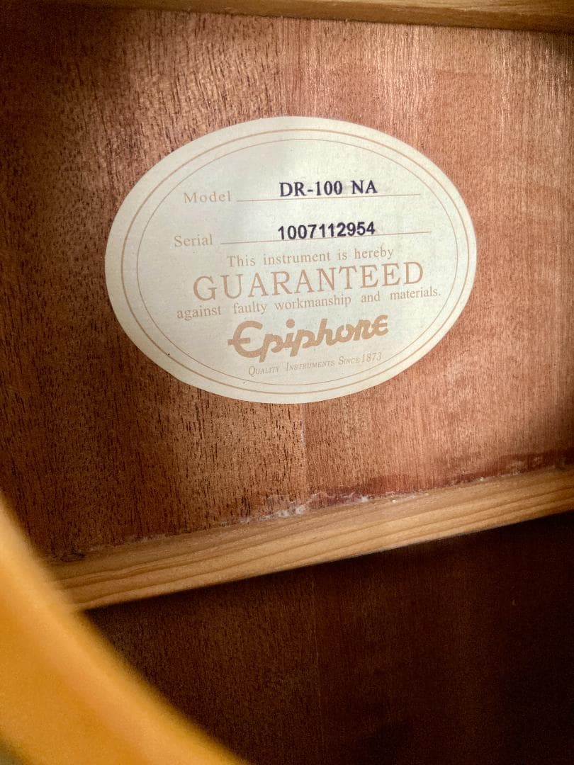 Epiphone DR-100 NA アコースティックギター