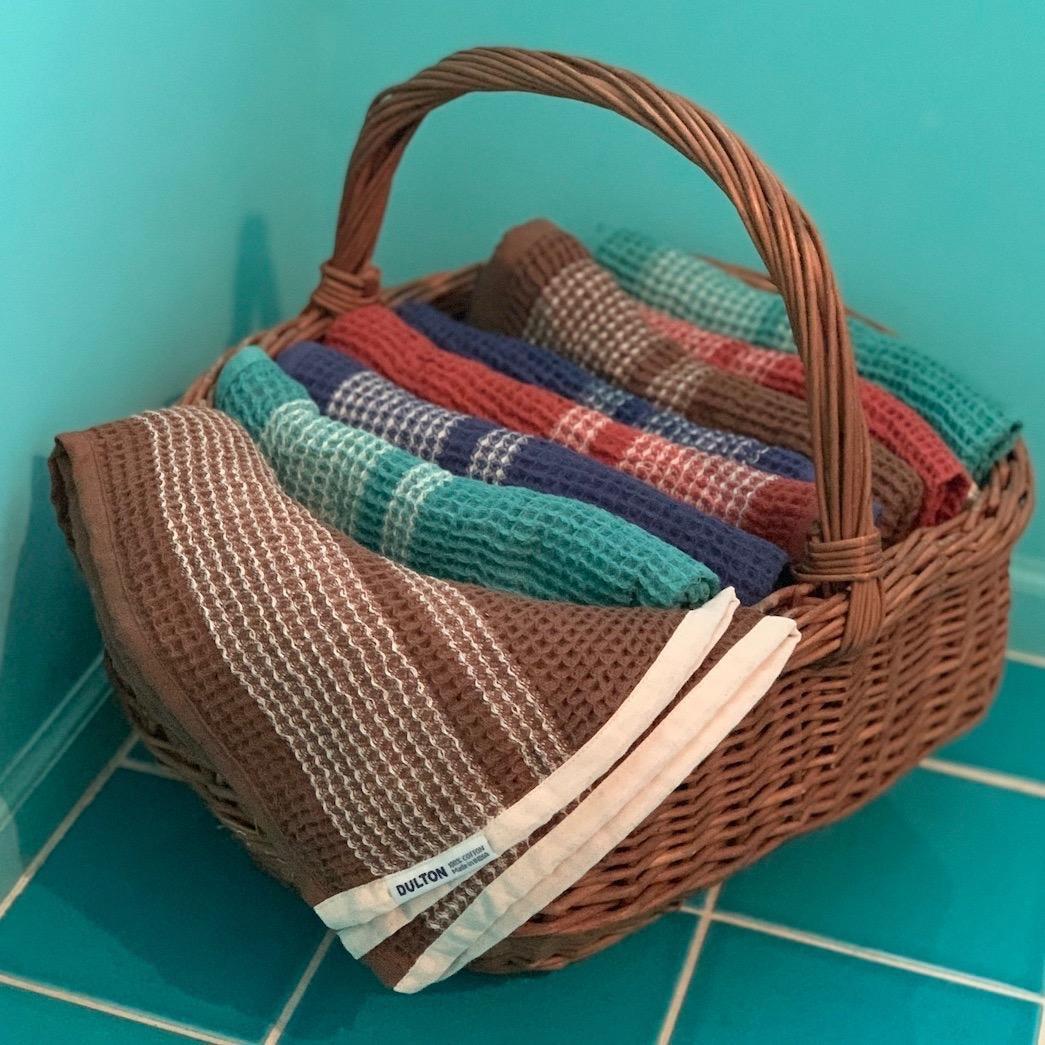 DULTON ダルトン WAFFLE INDIE TOWEL 5枚セット RED