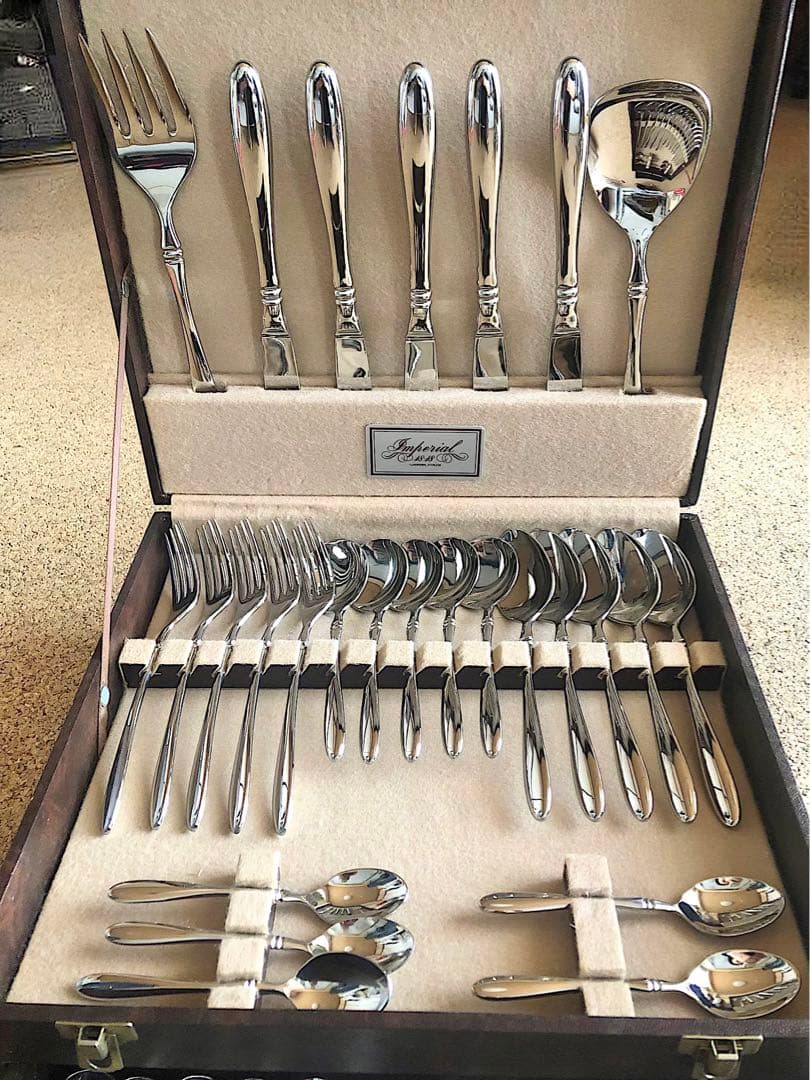 AZUMA アズマ インペリアル ステンレス製カトラリー38本セット 18-18