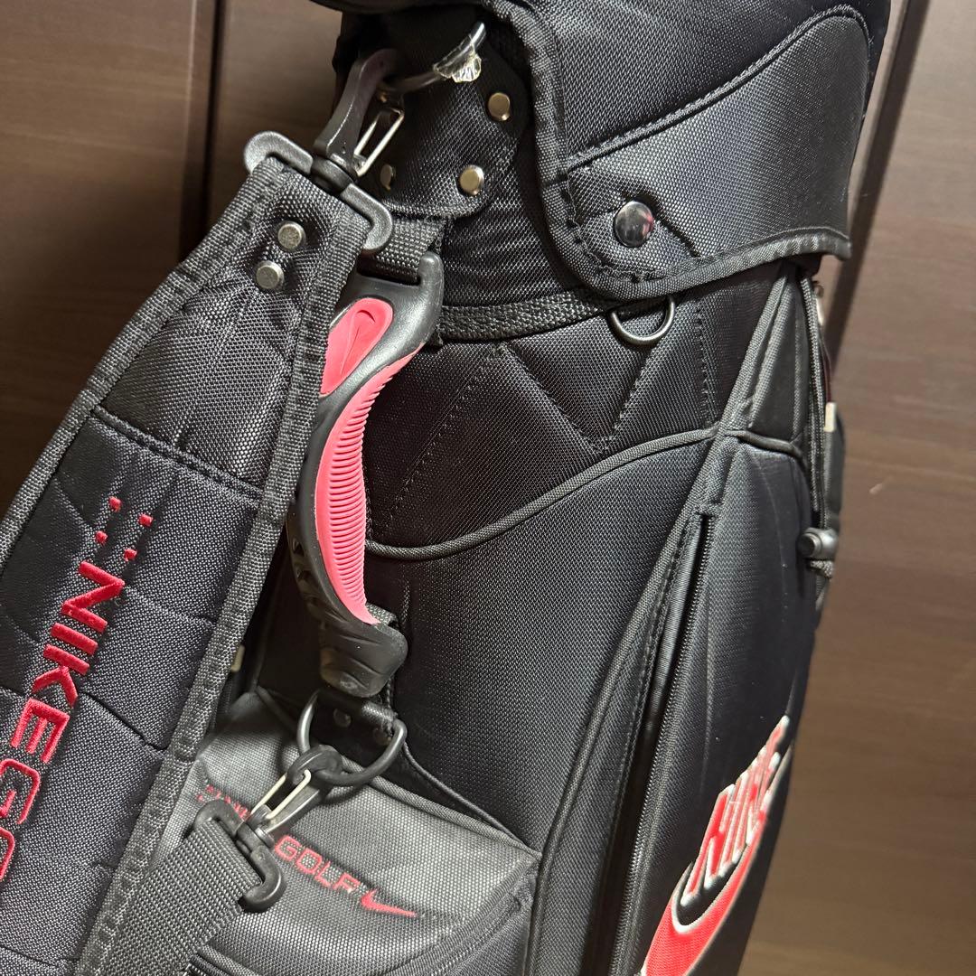 NIKE GOLF ゴルフバッグ キャディバッグ ブラック レッド