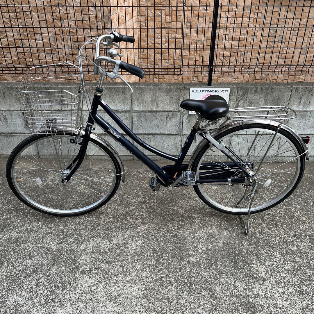 あさひ シティサイクル 前カゴ付／自動点灯ライト・防犯ワイヤー付【国分寺 引取】