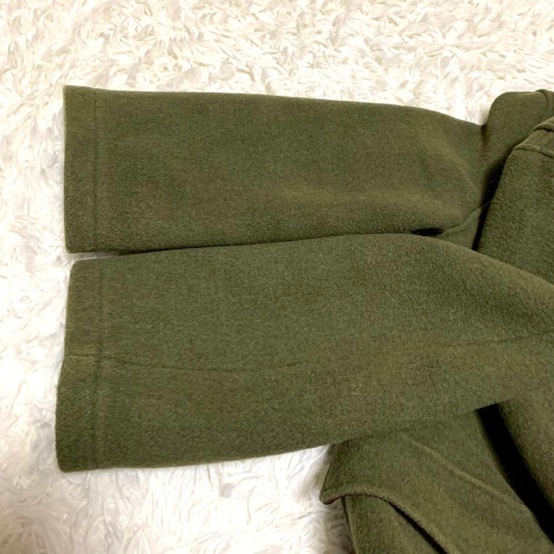 ★美品★ 英国製 グローバーオール ダッフルコート 裏地チェック USA40 L