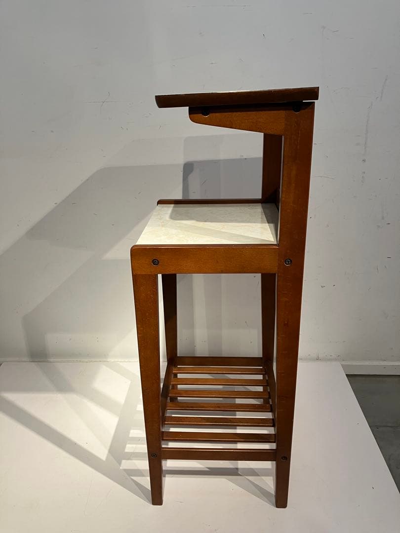 オールド、カリモク、飾り棚、花台、電話台、コンソール、サイドテーブル、レトロ