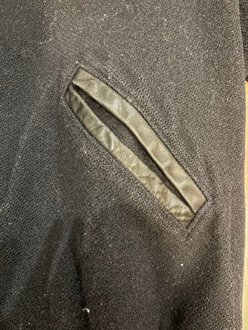 k*m様 希少 NIKE 90s 袖レザー スタジャン NIKE TOWN ブラ