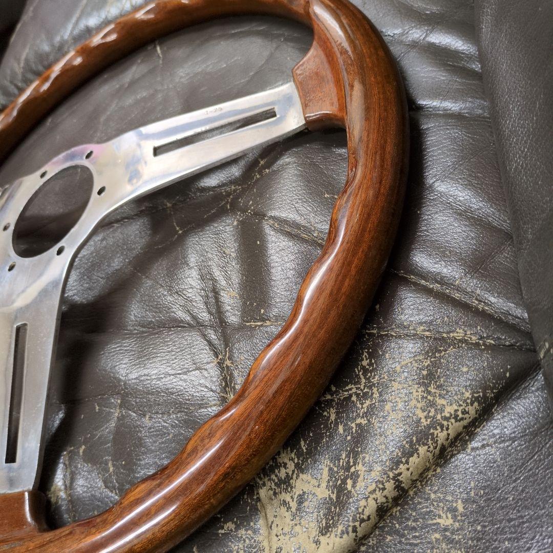 さ*ら様 美品　personal　ウッドステアリング　39%　当時物　パーソナル