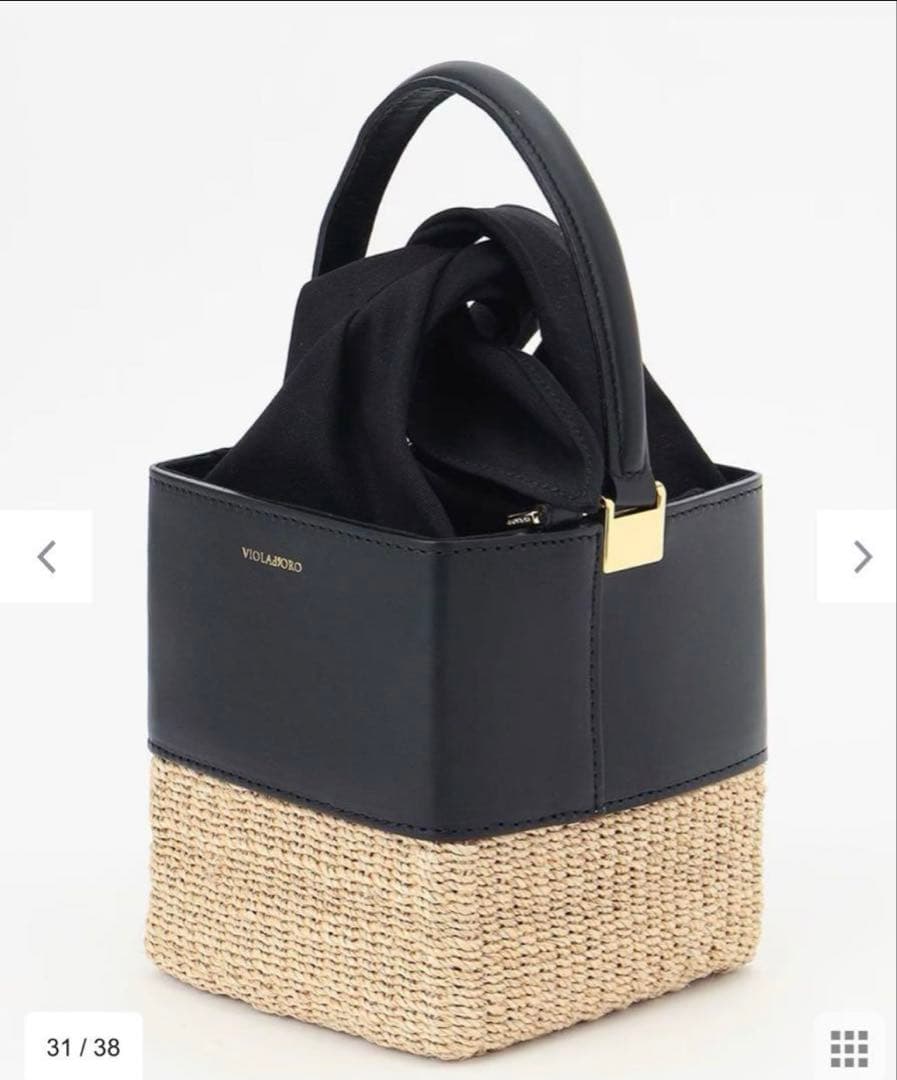 VIOLAd'ORO MIRO スクエアバスケット バッグ