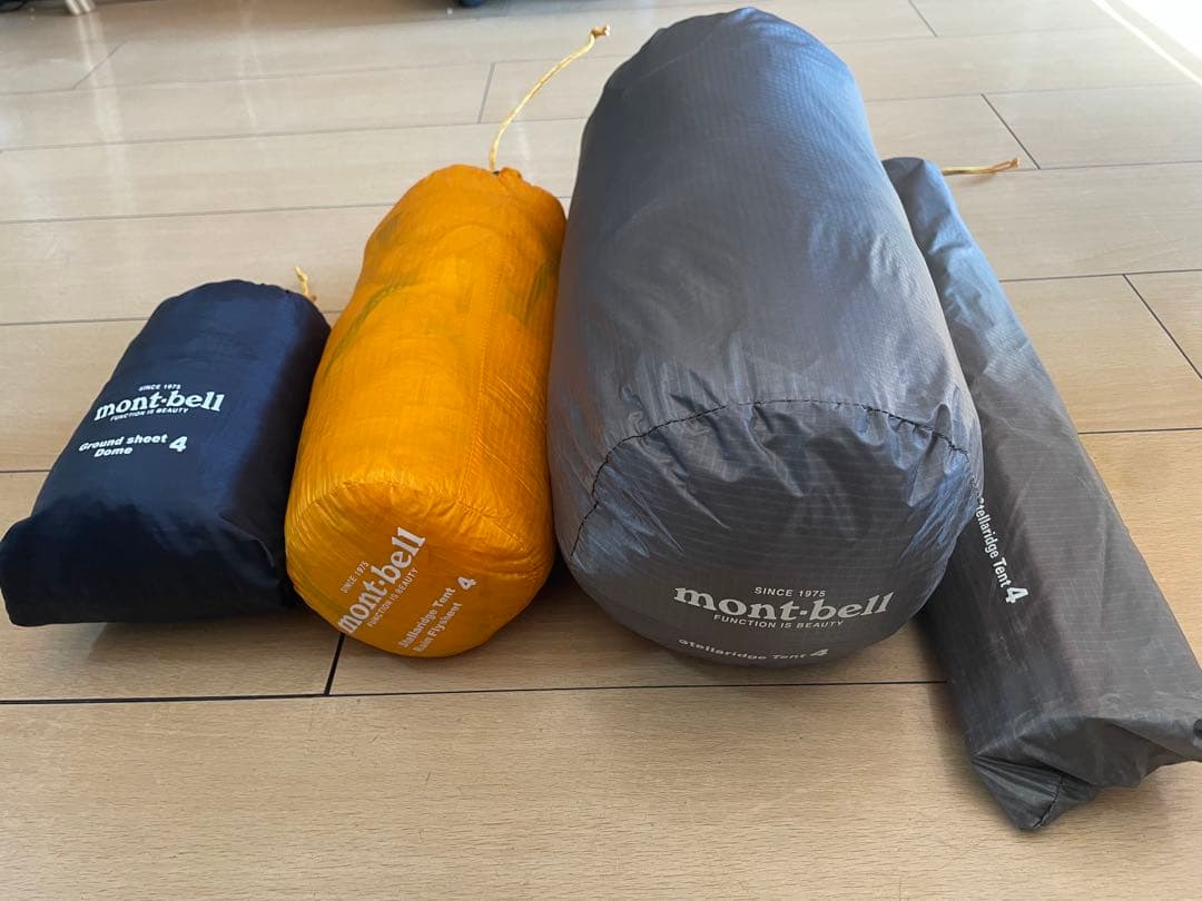 モンベル ステラリッジ4 グランドシート付き