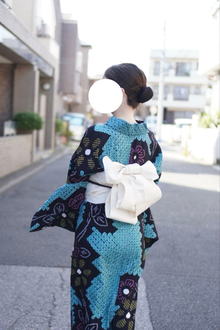 ❁888❁⭐︎浴衣　有松鳴海絞り　【7】単品