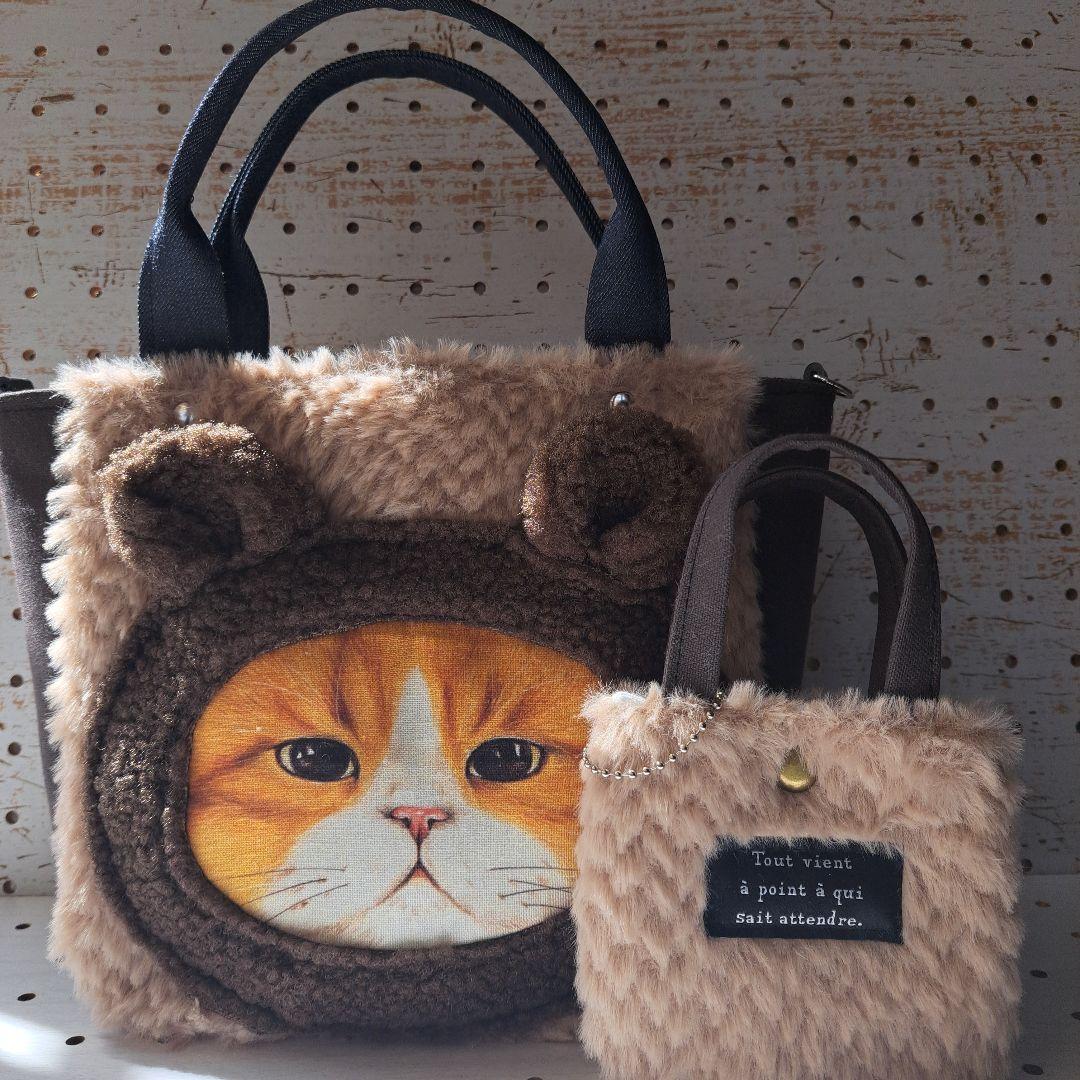 ね*】様 コヤンイサムチョン　ハチワレ猫ちゃん　トートバッグ&ミニミニトート