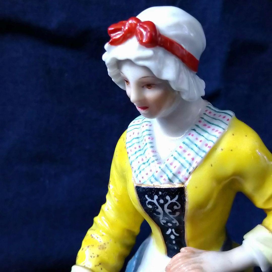 希少✤1924年以前マイセン(Meissen)『パリの呼び声・野菜売りの少女』