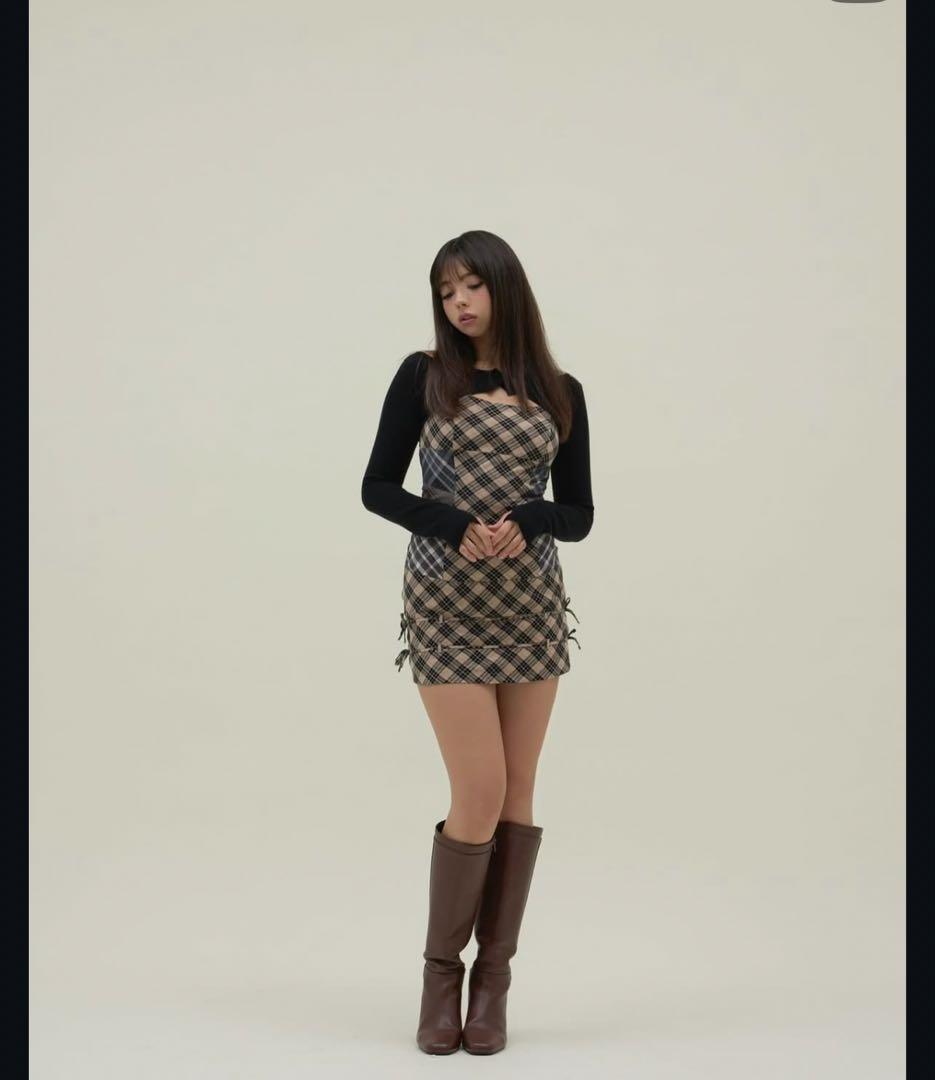 andmary Aine set mini dress beige Mサイズ