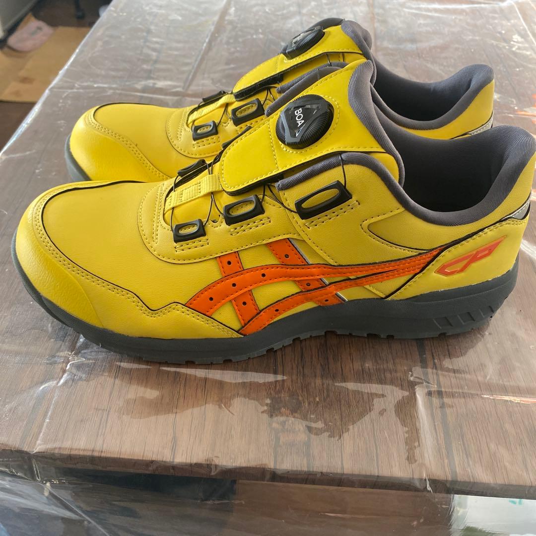 asics BOAシステム安全靴 イエロー