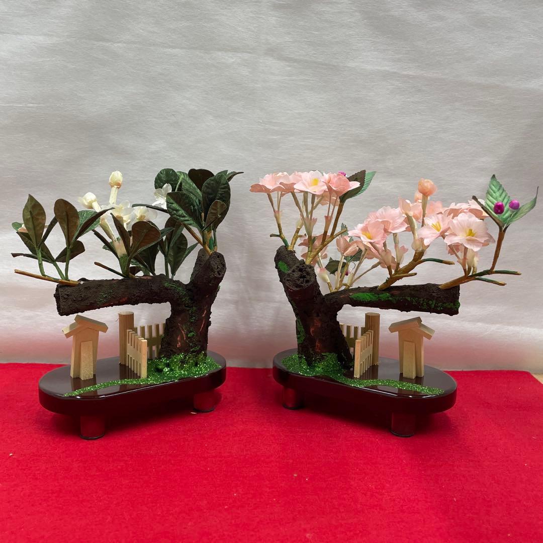 雛人形　桃の節句　手造り醍醐桜橘