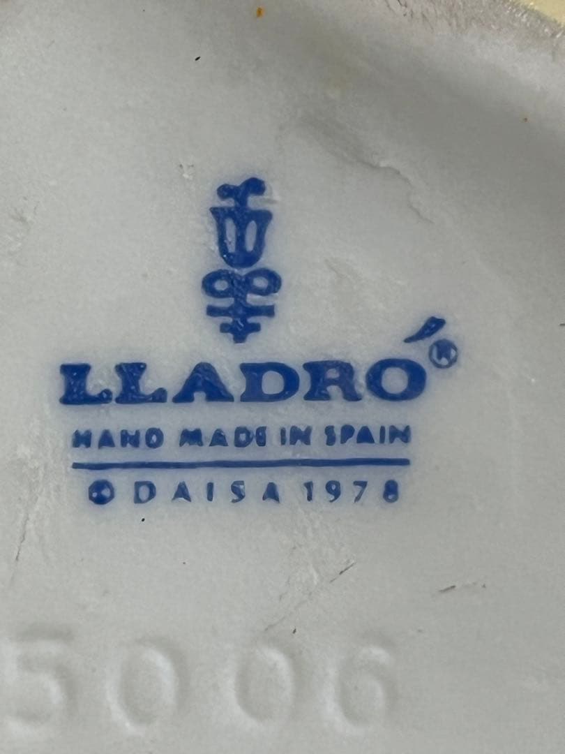 リヤドロ人形、L L.ADRO、1978、5006公式人形、バックミラー付き