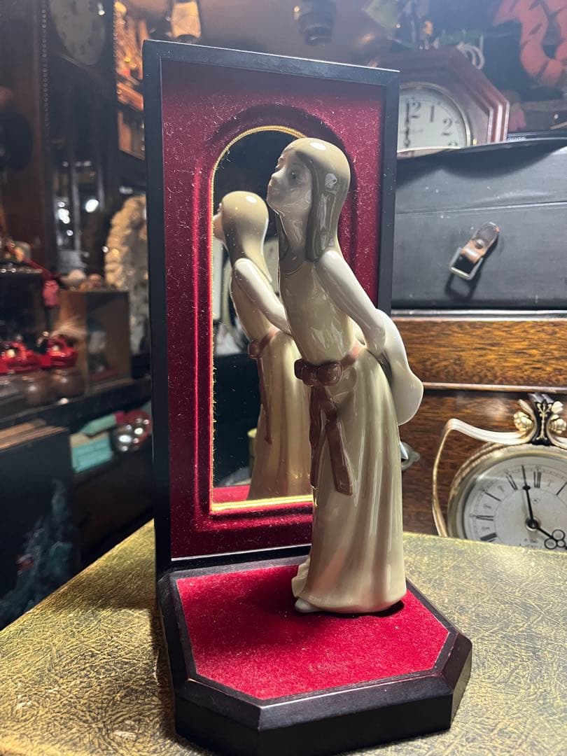 リヤドロ人形、L L.ADRO、1978、5006公式人形、バックミラー付き