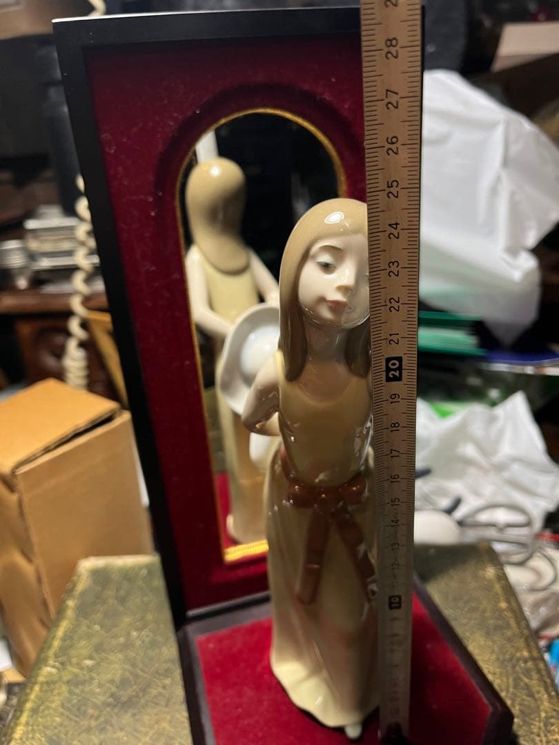 リヤドロ人形、L L.ADRO、1978、5006公式人形、バックミラー付き