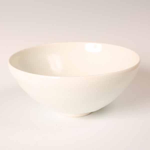 茶碗　塚本司郎　白磁　平茶椀　【茶道具・陶器】