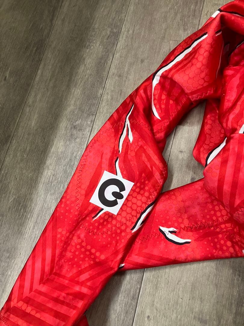 アルペンスキーレーシングスーツワンピースウェアm赤