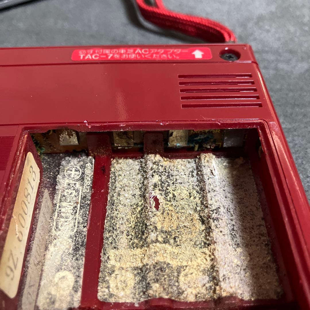 ポータブルプレーヤー TOSHIBA KT-1950R CASSETTE RECORDER RED