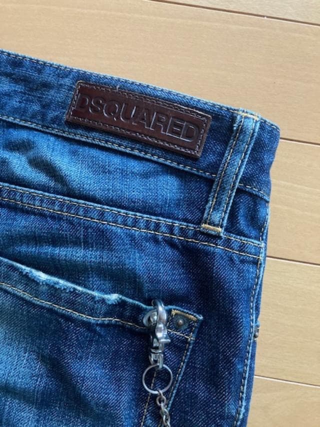 Dsquared2 メンズ ウォレットチェーン付き ジーンズ イタリア48