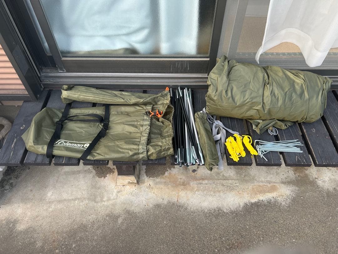 コールマン ツーリングドームst 純正グラウンドシート付き