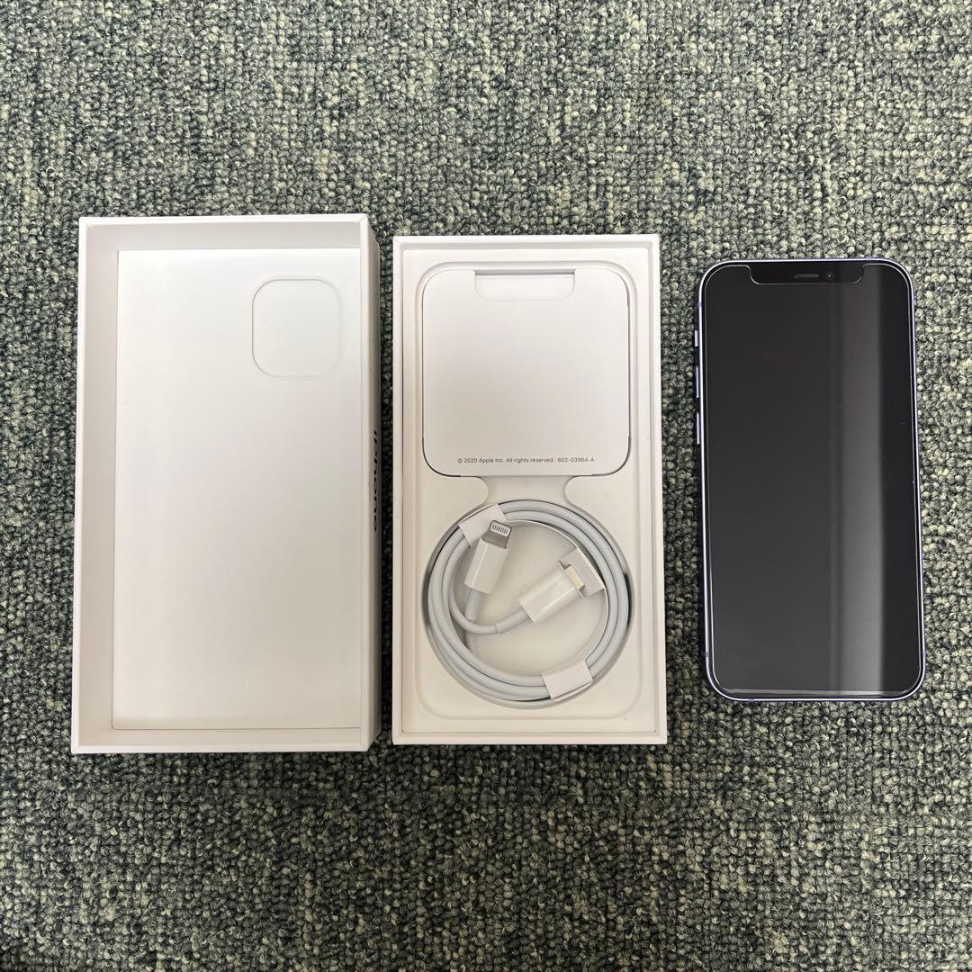 iphone12mini 64GB パープル　美品