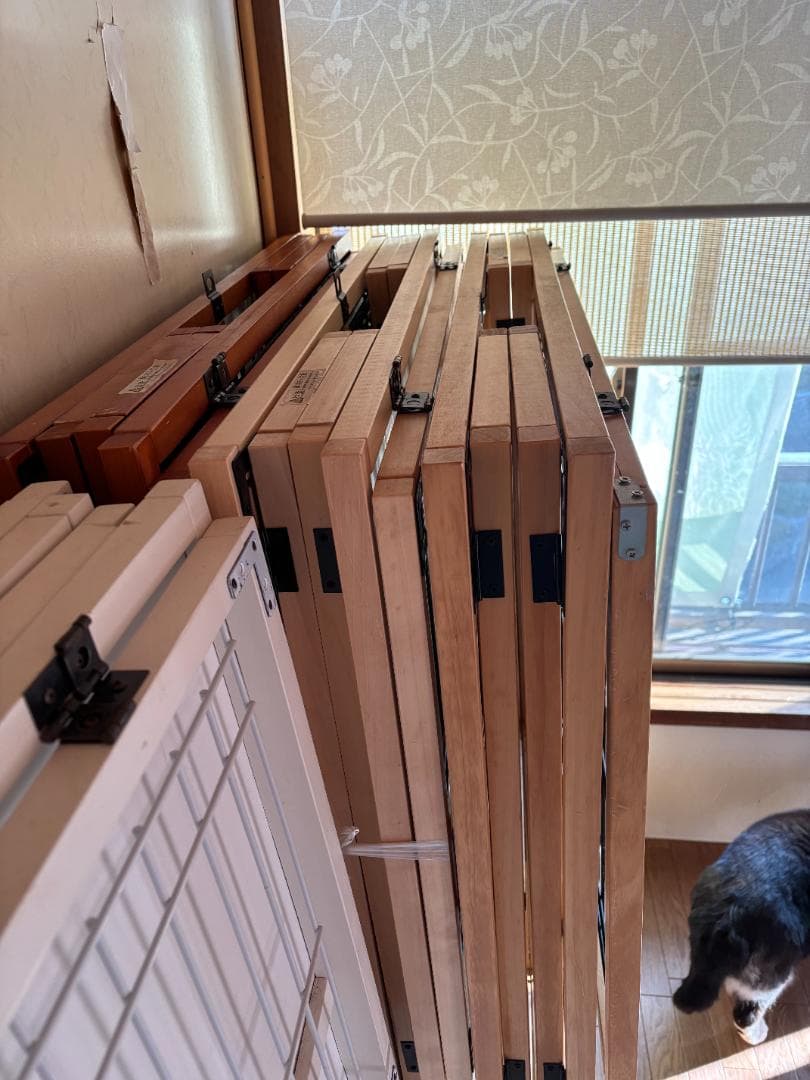 ②廃盤品 希少ナチュラルワン☆彡木製キャット猫ケージ（３段ホワイト色）