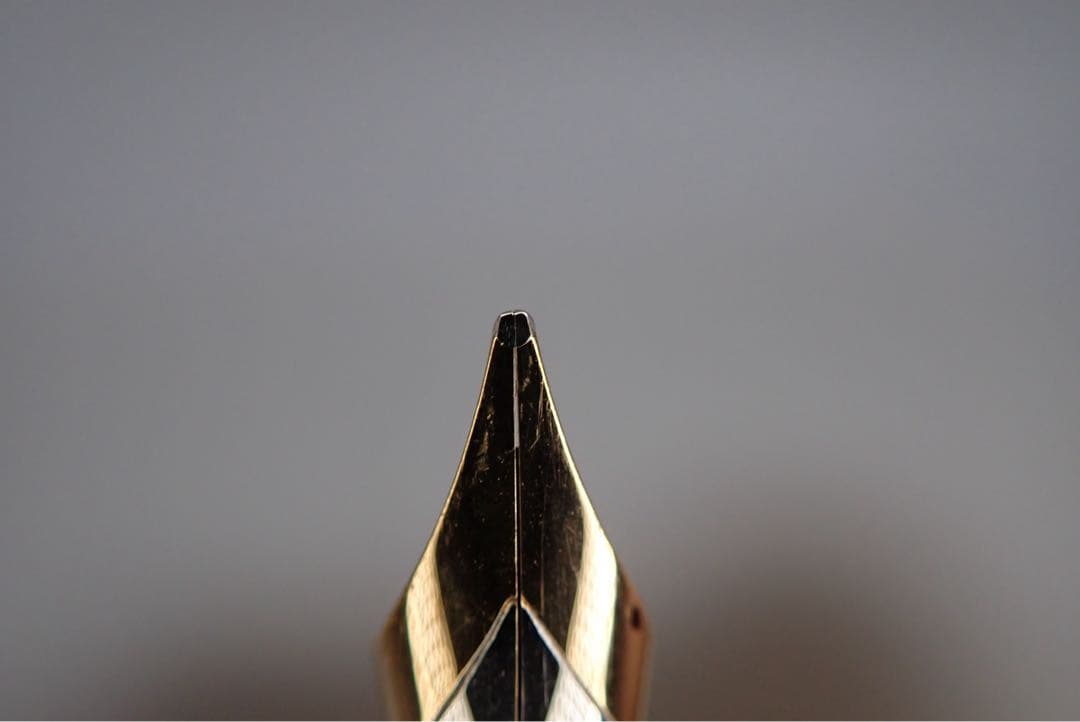 モンブラン NO.744｜ピンストライプゴールド｜吸入方式｜ヴィンテージ｜万年筆