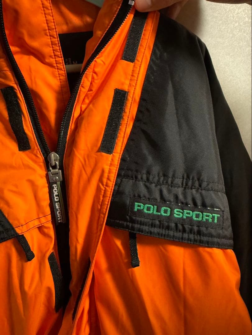 POLO SPORT ナイロン生地ジャケット　オレンジ ポロスポーツ