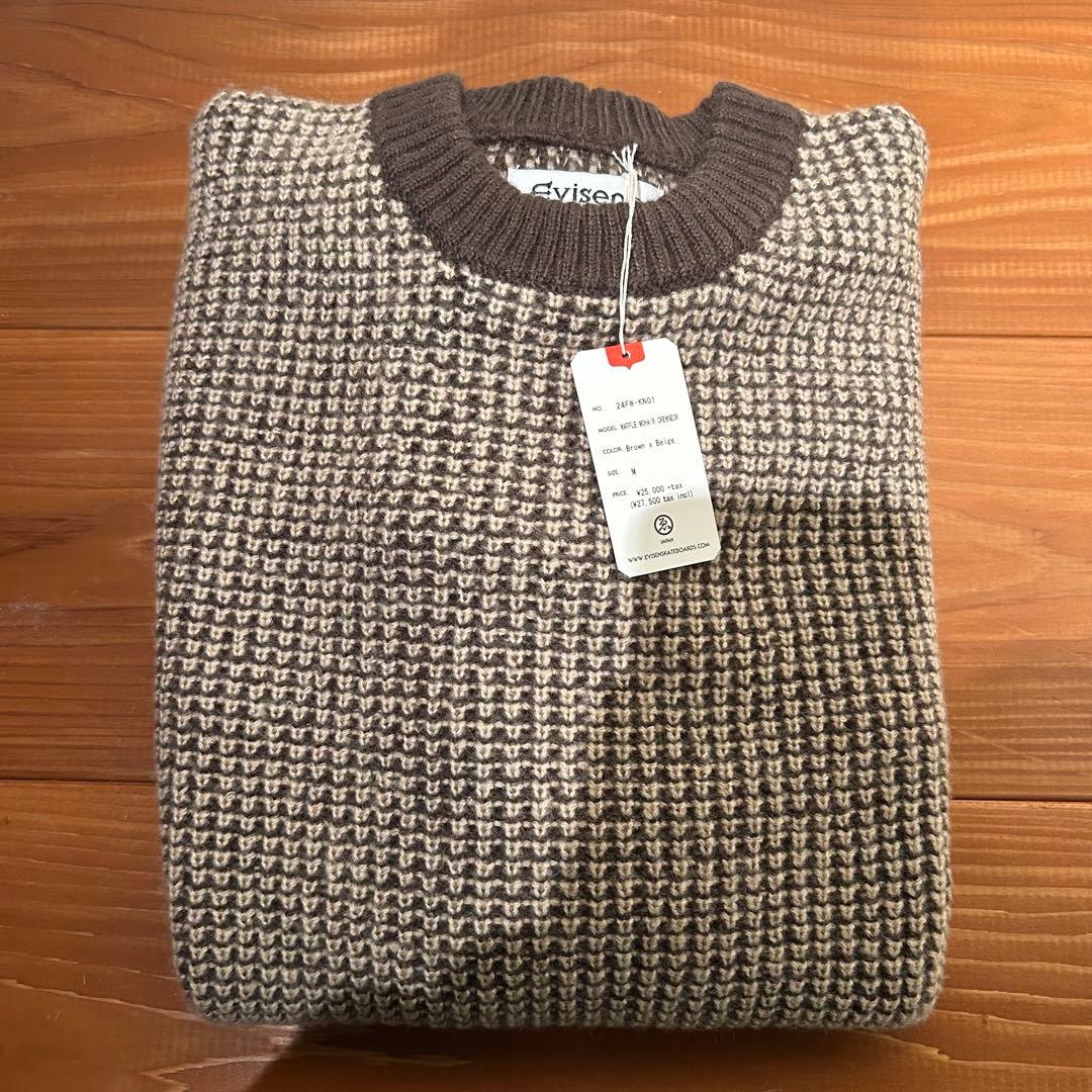 トップス EVISEN WAFFLE MOHAIR CREWNECK