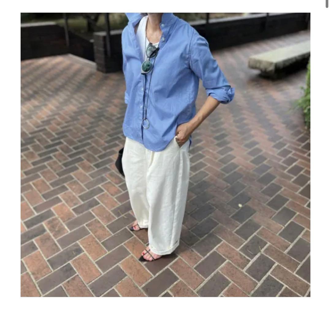 【てん】【新品】JULYNINE チノパン/アッシュホワイト　Ｍサイズ