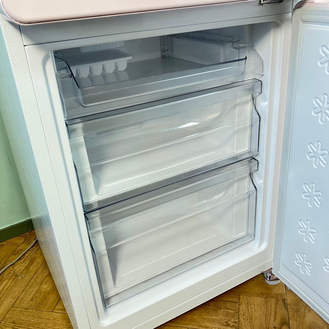 【美品】高性能パステルピンクインテリア冷蔵庫✨　ハイアール　一人暮らし