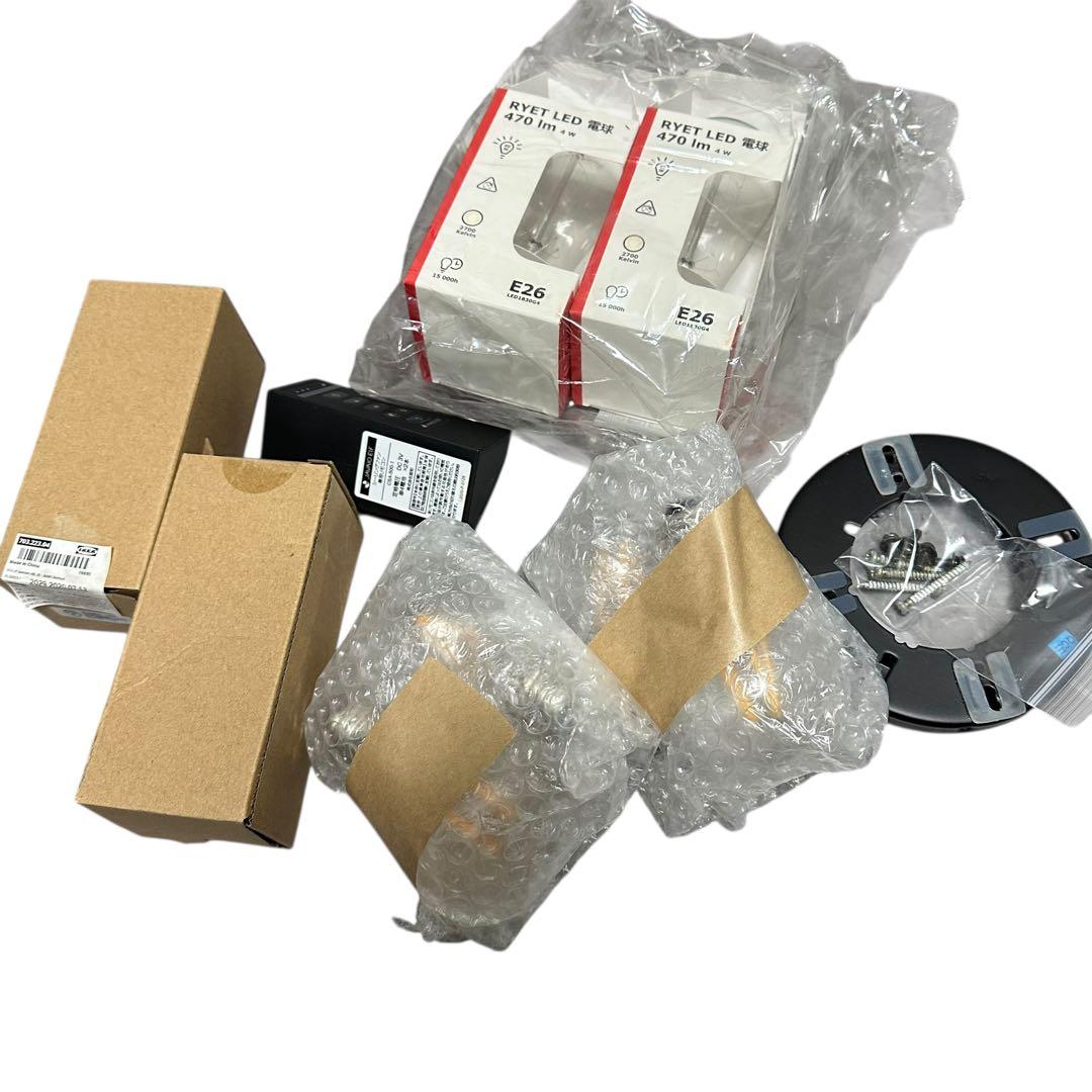 美品 JAVALO ELF シーリングファン ライト 4灯 リモコン付き LED