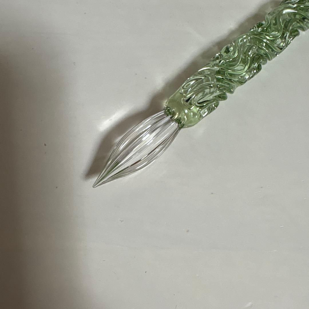 ガラス工房 炎 菅清流 ガラスペン&パイロット 黒インク セット