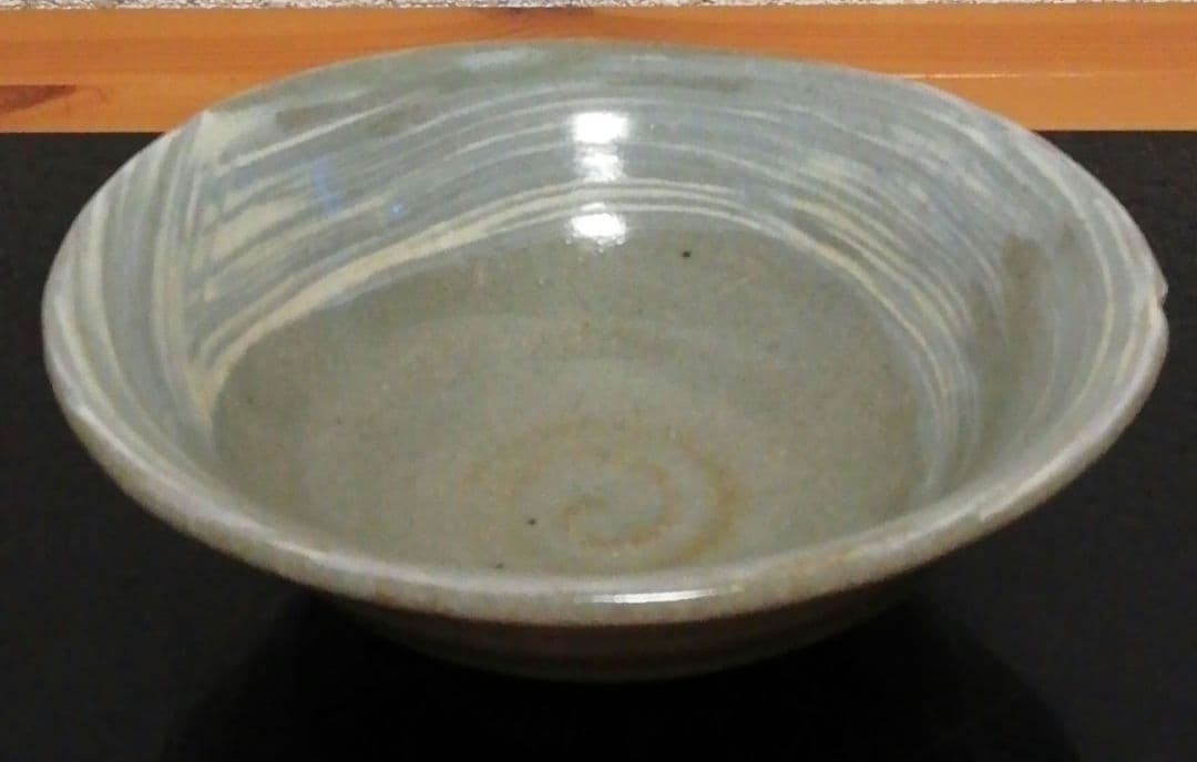 人間国宝　清水卯一？　作　刷毛目　茶碗　箱付　茶道具