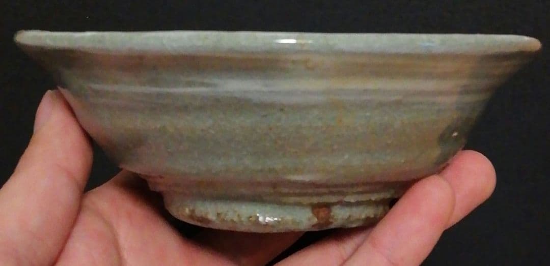 人間国宝　清水卯一？　作　刷毛目　茶碗　箱付　茶道具